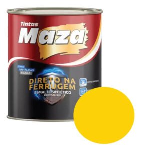 Tinta Esmalte Sint. Maza Direto Na Ferrugem 900ml Cor Amarelo