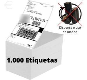 Etiquetas Térmicas 10×15 Alta Qualidade Formato Resma 1000un Gigantes do Bazar