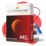 Papel Offset 180g Cartão Com 125 Folhas A4 Branco Premium Sulfite Quinto Império