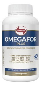 Ômega 3 Vitafor Ômegafor Plus 240 Cápsulas 990mg EPA 660mg DHA