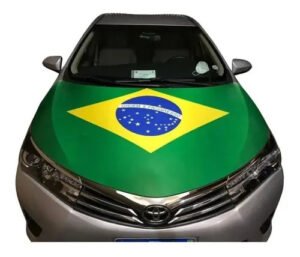 Bandeira Do Brasil Capô De Carro Oficial Top Para 110x150cm
