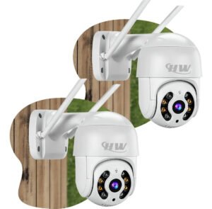 Kit 2 Câmeras Segurança Ip Interna Externa Wifi iCSee Infravermelho Prova D’Água – HW