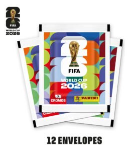 Kit 12 Envelopes com 84 figurinhas – Copa do Mundo 2026