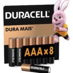 Pilha Alcalina Aaa Palito Duracell Com 8 Unidades