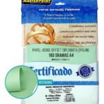 Papel Colorido A4 180g Diplomata Offset 50 Fls Masterprint Cor Verde