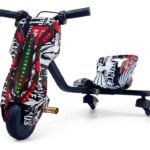 Triciclo Elétrico Drift Infantil 36v 250w Motor Brushless Bluetooth Luz Led Com Capacete E Joelheira Presente Para Menino E Menina Pirata