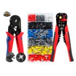 Kit Alicate Crimpar Descascador 1200 Terminais Ilhós Tubular W&g