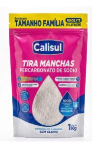 Percarbonato De Sódio 100% Puro Tira Manchas Alvejante – 1kg Calisul