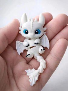 Chaveiro Como Treinar Seu Dragão Articulado 3d Cor Branco