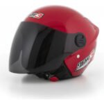 Capacete Moto Aberto Pro Tork New Liberty Three Vermelho Tamanho 58 Desenho Solid Viseira Cristal
