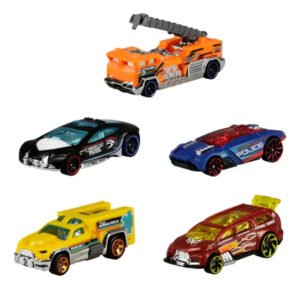 Kit Com 5 Carrinhos Sortidos Hot Wheels Coloridos Mattel