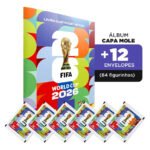 Àlbum Copa Do Mundo Fifa 2026 + 84 Figurinhas Capa mole (12 envelopes)