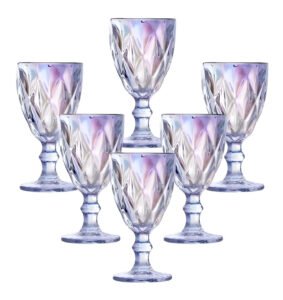 Jogo Taças Vidro Diamond Furta Cor 300ml C/6