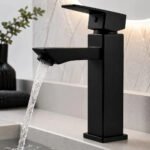 Torneira Bica Banheiro Lavabo Aço Inox 304 Gourmert Cor Preto Qualidade Premium – Camperluz Preto