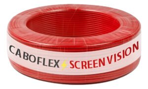Fio 4mm Cabo Flexível Rolo Com 25 Metros Elétrico 750v Cor Vermelho Marca Screen Vision