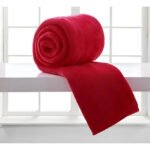 Cobertor Mantinha Microfibra Casal Manta Macia Quentinha Casa Laura Enxovais Cor Lisa Vermelho