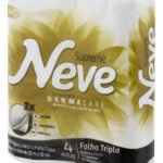 Papel Higiênico Folha Tripla 20 Metros Neve Com 4 Unidades