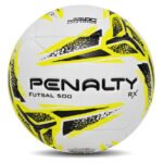 Bola De Futsal Rx 500 Xxiii Cor Branco Amarelo E Preto Penalty