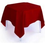 Kit 10 Toalha De Mesa 4 Cadeiras Oxford Grosso Festa Atacado Cor Marsala Toalha De Mesa Oxford Liso