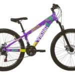 Bicicleta Aro 26 Vikingx Tuff X-25 Grau Freeride Vmaxx Rl Cor Amarelo/roxo Tamanho Do Quadro 13.5