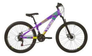 Bicicleta Aro 26 Vikingx Tuff X-25 Grau Freeride Vmaxx Rl Cor Amarelo/roxo Tamanho Do Quadro 13.5
