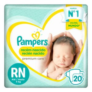 Fralda Descartável Pampers Premium Care RN 20 Unidades
