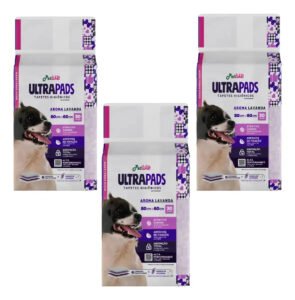 Kit Tapete Higiênico Petlike Ultrapads 80×60 90un Lavanda