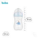Mamadeira Easy Flow Elefante 270ml Anticólica Buba Cor Azul