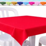 Kit 20 Toalha De Mesa Plástica Descartável Aniversário Festa Cor Vermelho