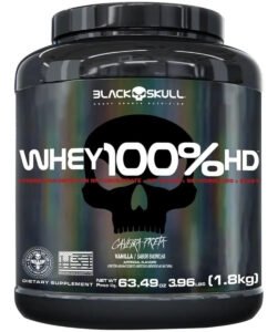 Whey 100% Hd 3w (1800g) Caveira Preta ! Black Skull Sabor Cookies