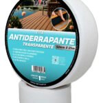 Fita Adesiva Antiderrapante Lixa Transparente 50 mm X 05 metros Escadas, Rampas, Piso Escorregadio e Segurança