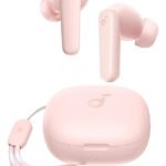 Fone De Ouvido Soundcore P20i Bluetooth 5.3 Grave Potente Drivers 10mm 30h Bateria Carregamento Rápido App Personalização De Som Via App Ipx5 2 Mics Ia Para Chamadas Claras Case Compacto Cor Rosa