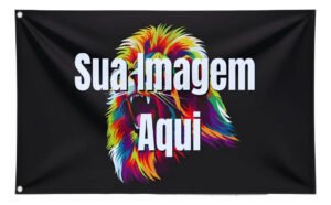 Bandeira Personalizada Sua Arte Imagem Grande 140x100cm