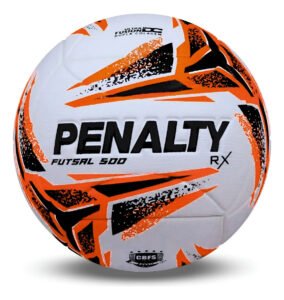 Bola Futsal Penalty Rx 500 Cor Branco/laranja/preto
