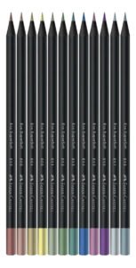 Lapis De Cor Supersoft 12 Cores Metalicas Faber Castell 12 Cores