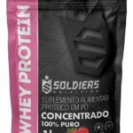 Whey Protein Concentrado 1Kg Sabor Morango Soldiers Nutrition
