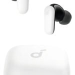Fone de Ouvido Bluetooth 5.4 soundcore P30i da Anker, Cancelamento de Ruído Adaptativo, Graves Poderosos, 45H de Reprodução, Estojo 2-em-1 com Suporte para Celular, IP54, Fone sem fio TWS, Branco