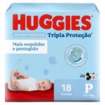 Fraldas Huggies Tripla Proteção P 18 unidades