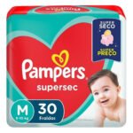 Fralda Pampers Supersec Tamanho M 30 Unidades