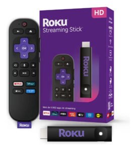 Roku Streaming Stick 2025 Para Tv Hd/fhd Controle Por Voz Preto De Voz 3ª geração 3840BR