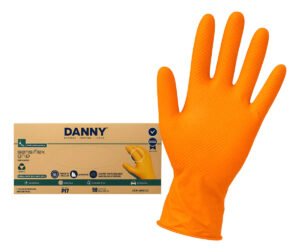 Luvas Segurança Sensiflex Grip Reforçada Laranja Danny Tamanho M