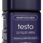TESTO ESSENCIAL – Fórmula Exclusiva com Feno Grego + Boro + Arginina + ZMA + Vitamina B6 – Precursor da Testosterona – 60 cápsulas