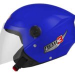 Capacete de moto Pro Tork New Liberty Three aberto prata maciça tamanho 58