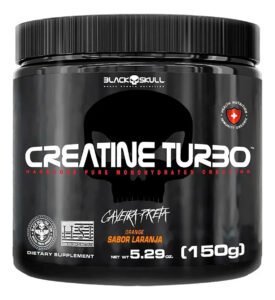 Suplemento em Pó – 150g – Caveira Preta Black Skull Sabor Laranja