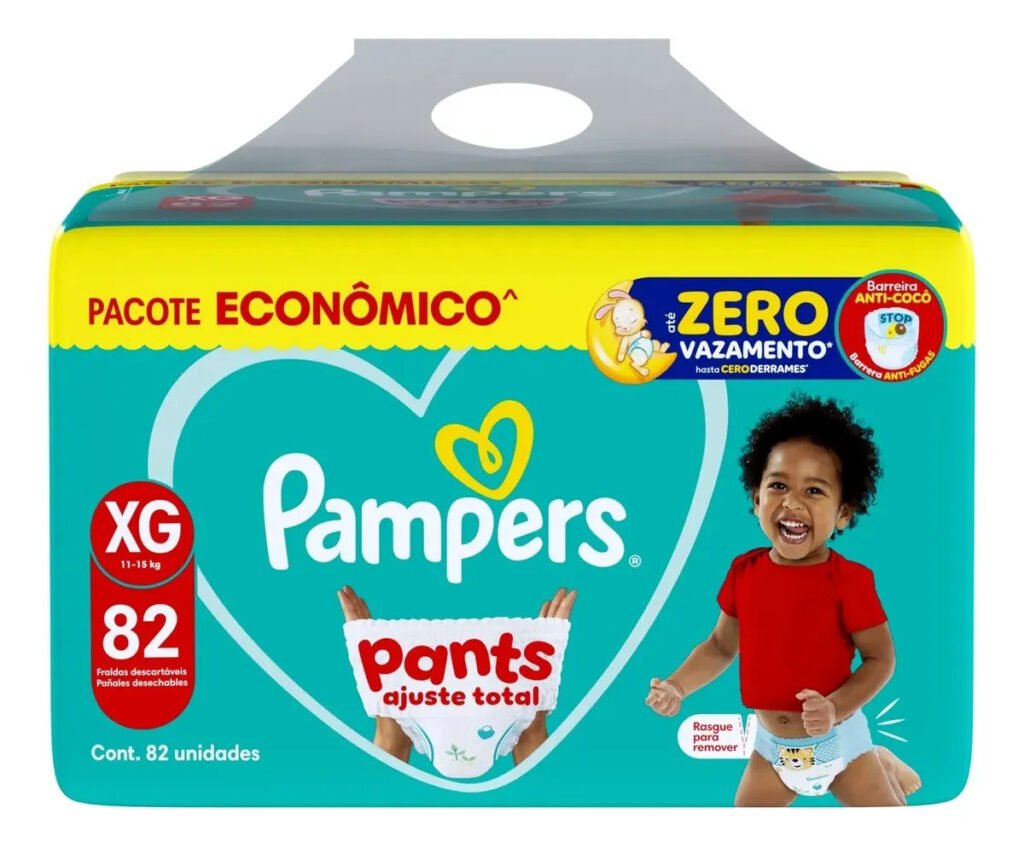 Fralda Pampers Pants Ajuste Total Tamanho XG, 82 Un