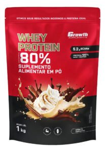 Whey Protein Concentrado 1kg Growth Supplements – Capuccino