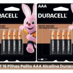 Pilha Aaa Duracell Coppertop Mn2400 Cilíndrica – Kit De 16 Unidades