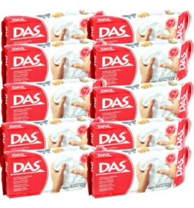 10 kg de pasta branca Das Das, 1 kg C/u, modelo C/u, cerâmica branca fria