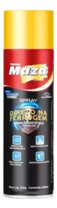 Maza Tinta Spray Direto Na Ferrugem Amarelo 400ml Para Metal