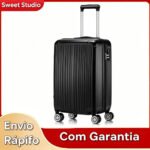 Mala De Viagem Bordo Sweet Studio ABS Com Zíper Expansível Resistente Rodas 360